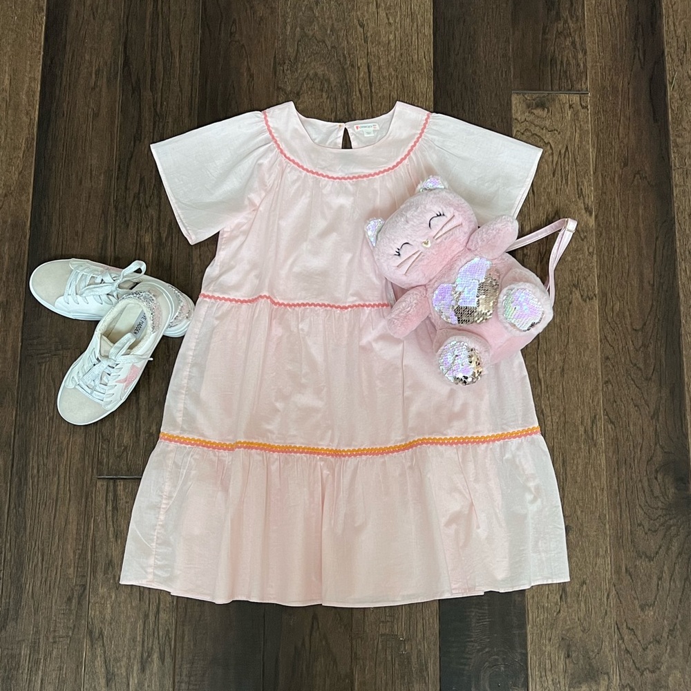 NWOT Crewcuts J.Crew Girls Light Pink Summer Dress 8 - Picture 17 of 17